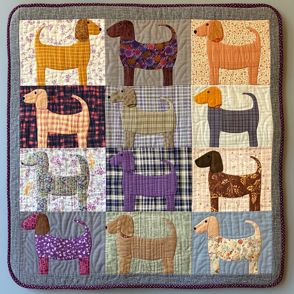 Dachshund DAI190824069 Quilt Blanket