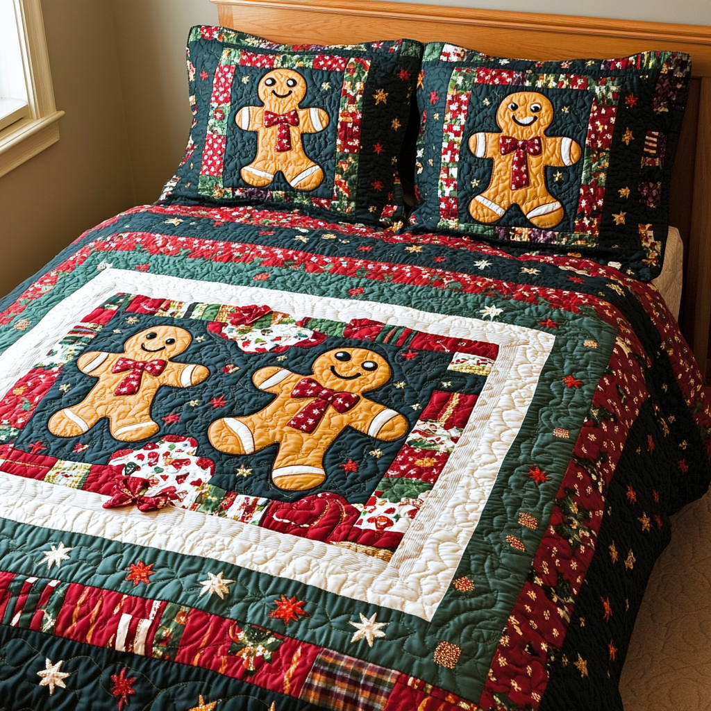 Gingerbread Men DAI190824258 Quilt Bedding Set