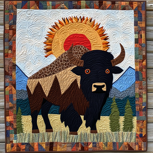 Native American Bison DAI090924103 Quilt Blanket