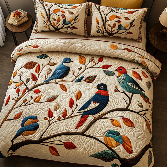 Birds TAI101224463 Quilt Bedding Set