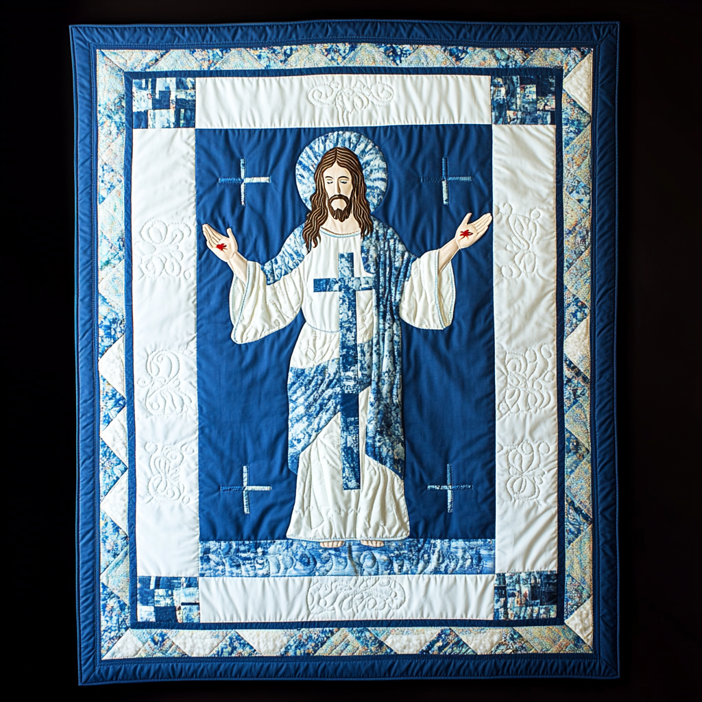 Jesus Christ DAI111124494 Quilt Blanket