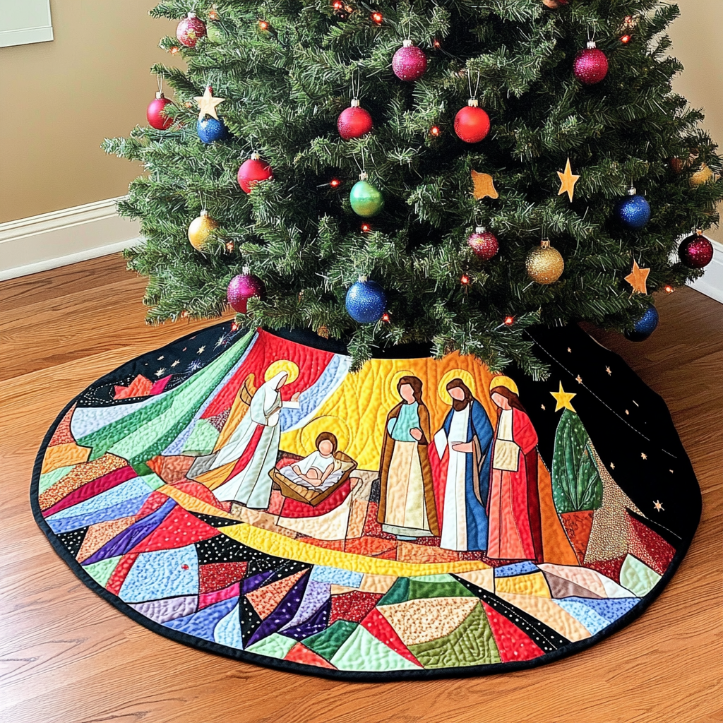 Nativity Scene DAI221024310 Quilted Tree Skirt