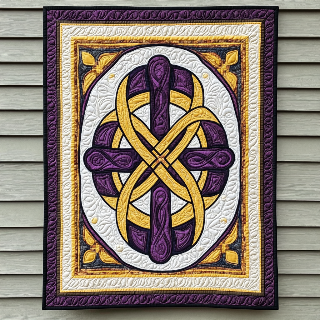 Celtic Christian Cross DAI231124052 Quilt Blanket