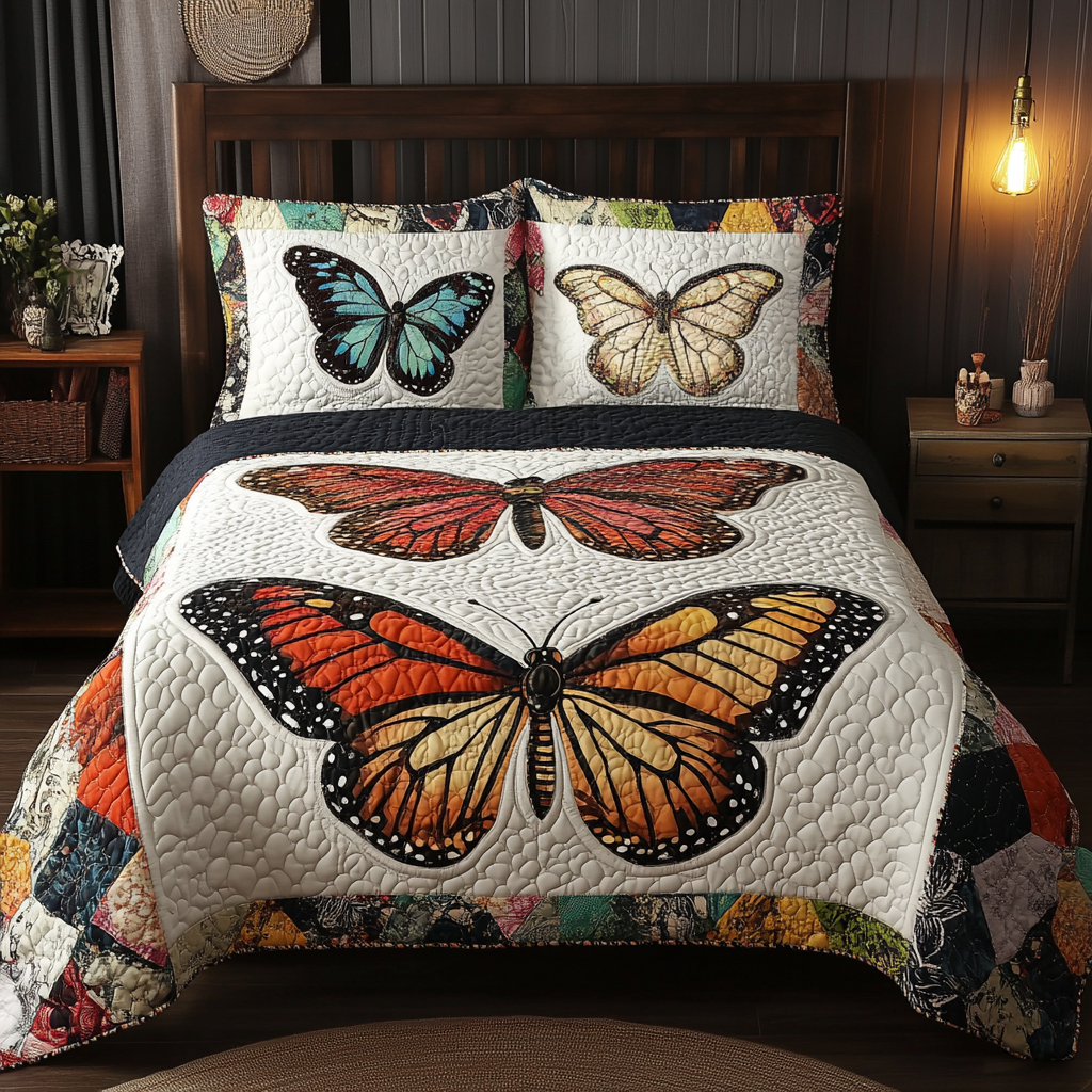 Butterfly TAI080824139 Quilt Bedding Set