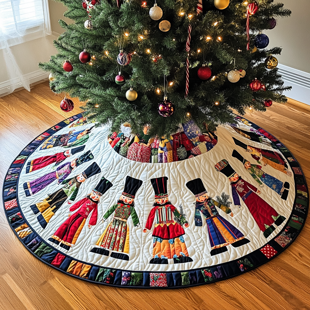 Christmas Nutcracker TAI021024263 Quilted Tree Skirt