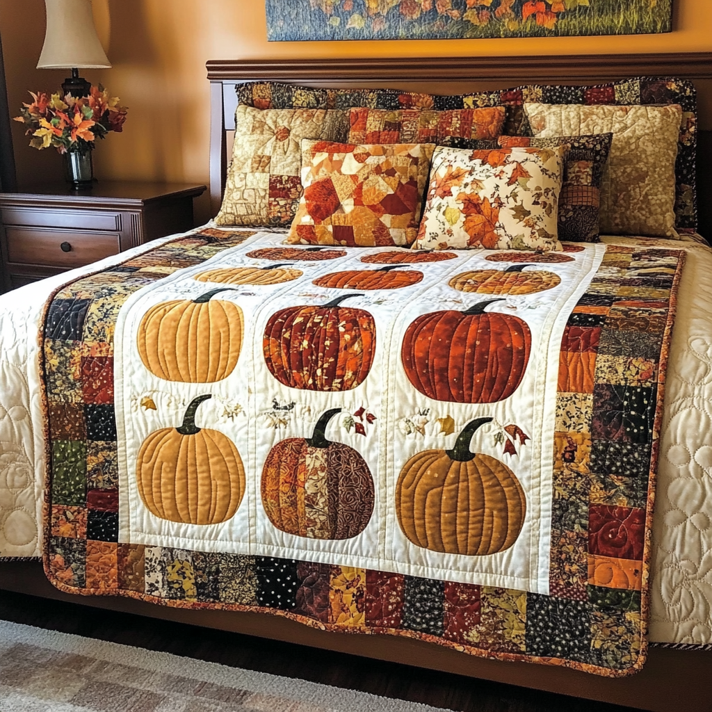 Pumpkin TAI021024039 Quilt Blanket