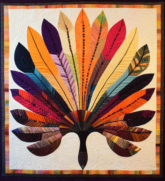 Native American Feather Fan DAI101224074 Quilt Blanket