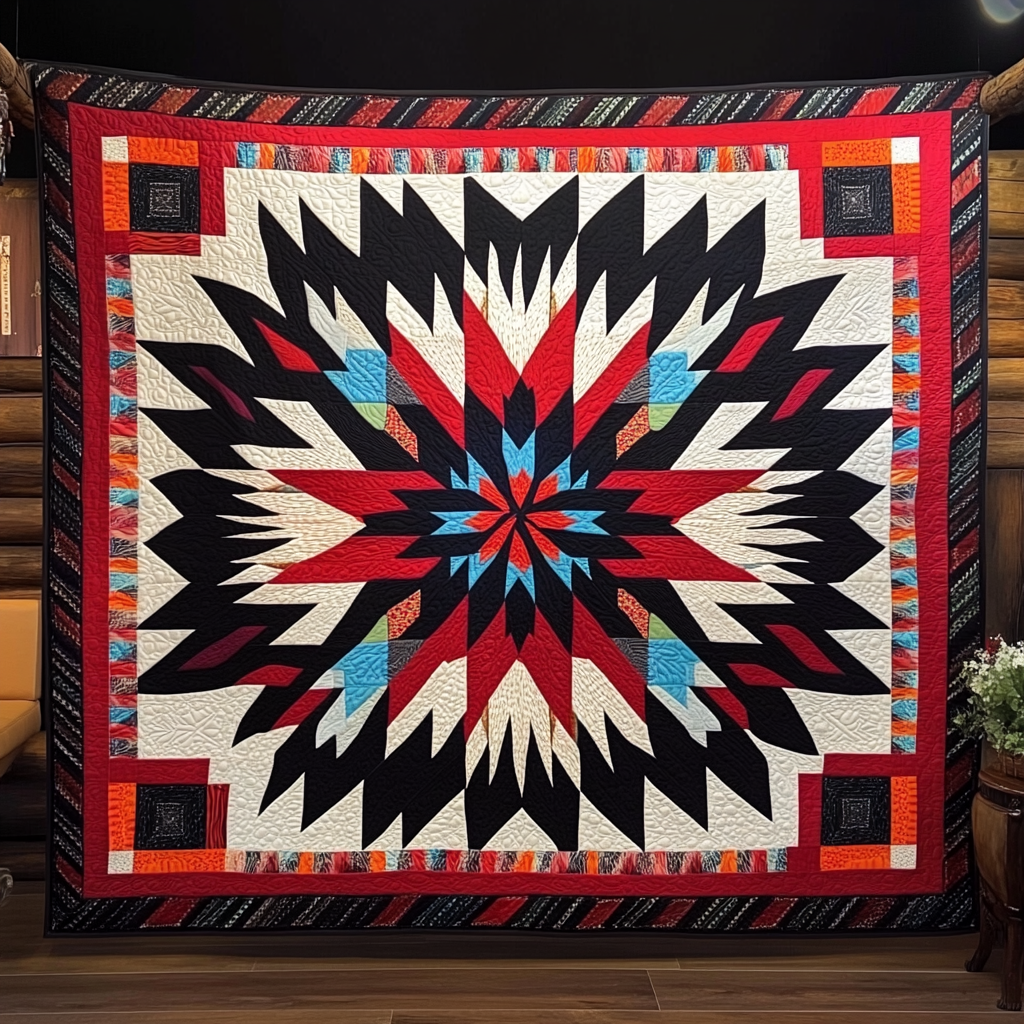 Native American TAI091024235 Quilt Blanket