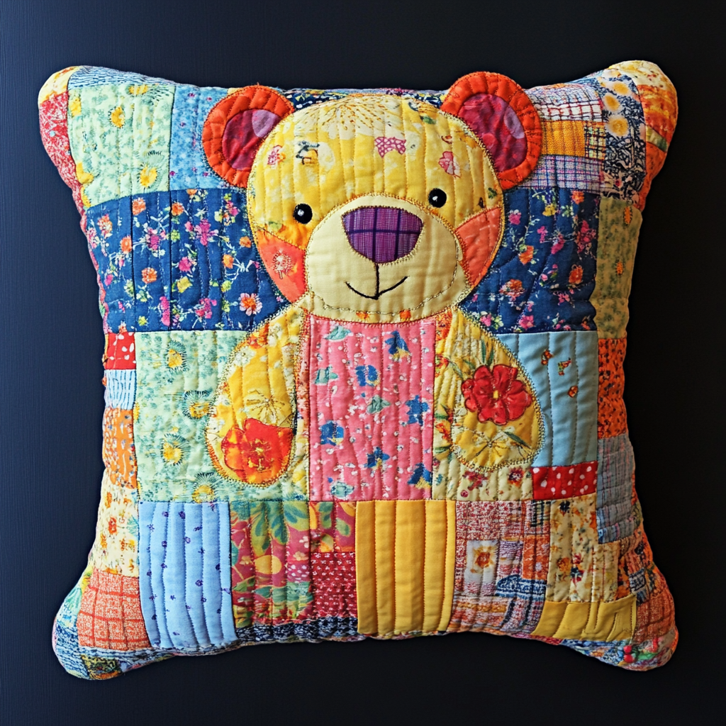 Bear TAI130824198 Quilted Pillow Case