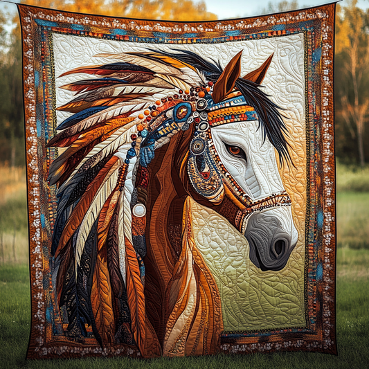 Native Horse TAI111124214 Quilt Blanket