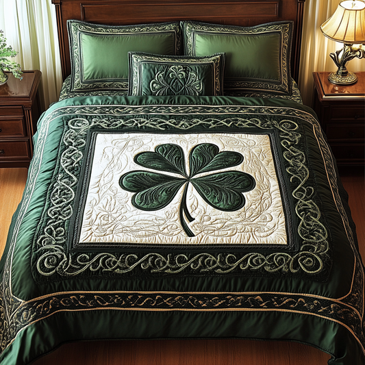 Celtic Shamrock TAI101224468 Quilt Bedding Set