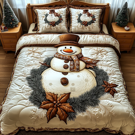 Christmas Snowman TAI201124227 Quilt Bedding Set