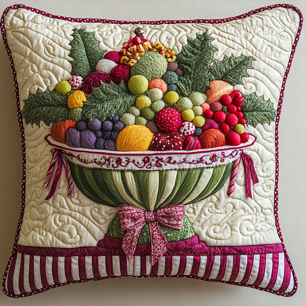 Christmas Fruit DAI231124119 Quilted Pillow Case