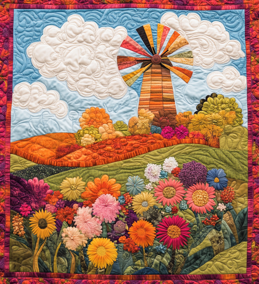 Windmill Field DAI241224470 Quilt Blanket