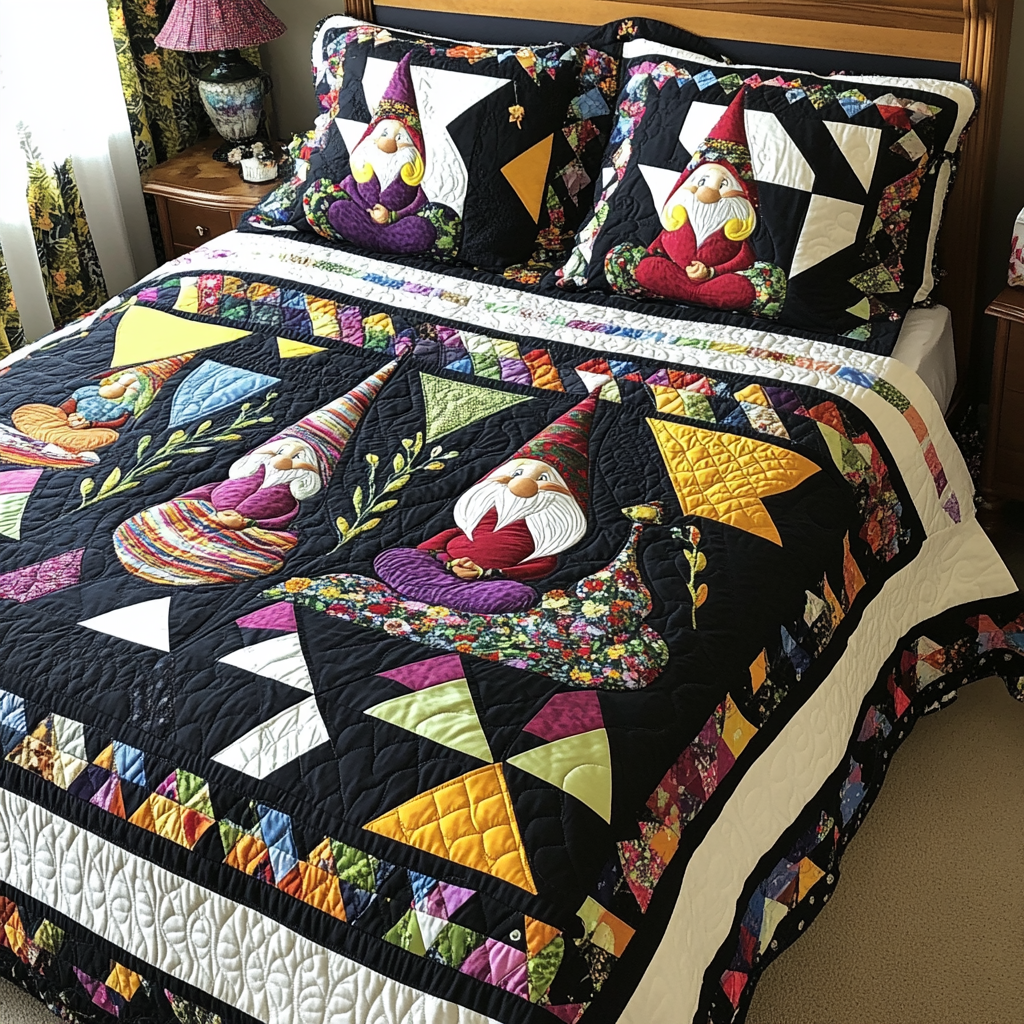 Christmas Gnome TAI181024101 Quilt Bedding Set