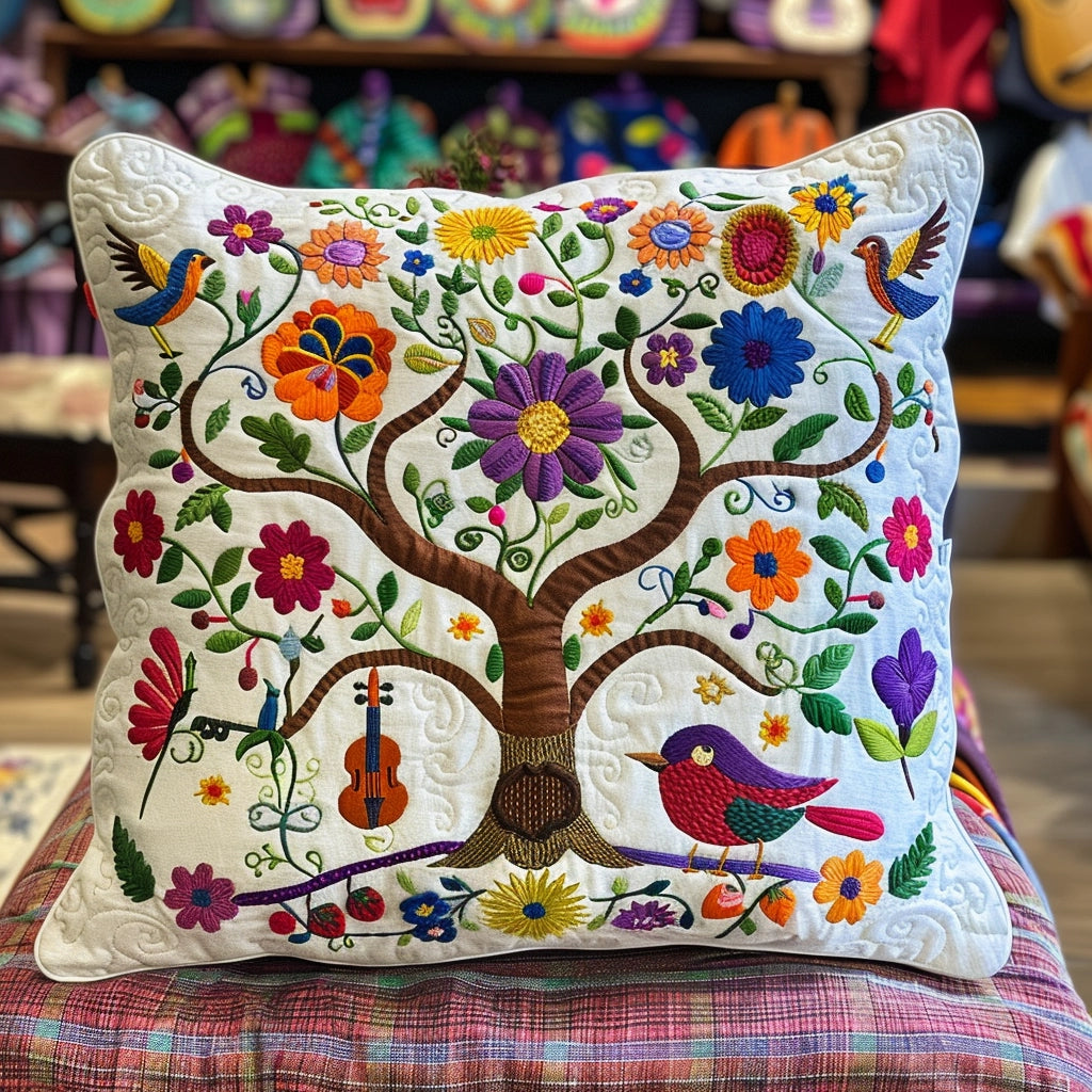 Bird Tree TAI240424269 Quilted Pillow Case