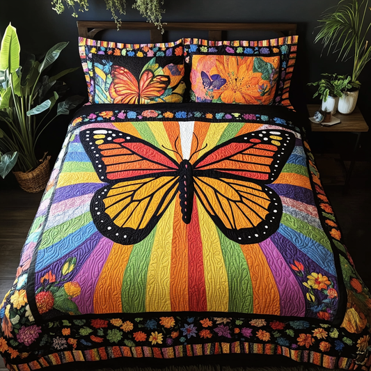 Monarch Butterfly DAI110225200 Quilt Bedding Set