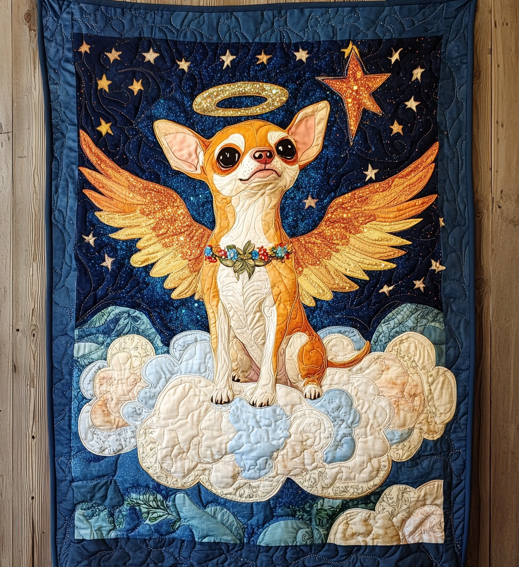 Chihuahua Angel DAI090125198 Quilt Blanket