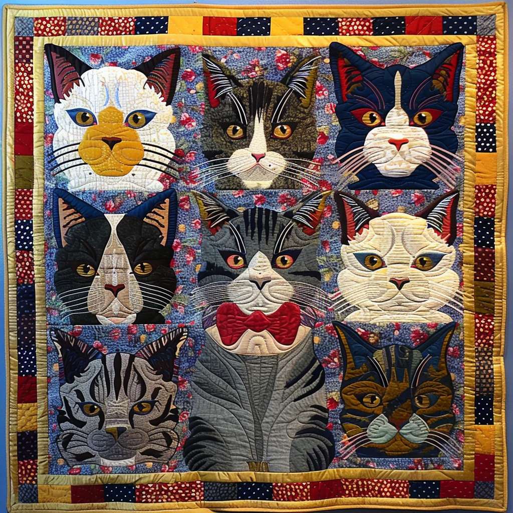 Cat DAI010824080 Quilt Blanket