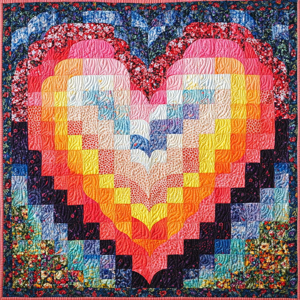 Heart DAI130824089 Quilt Blanket