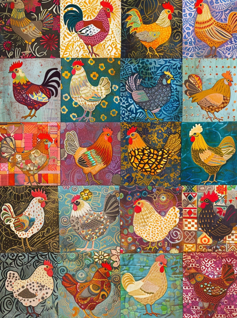 Chicken TAI030524012 Quilt Blanket