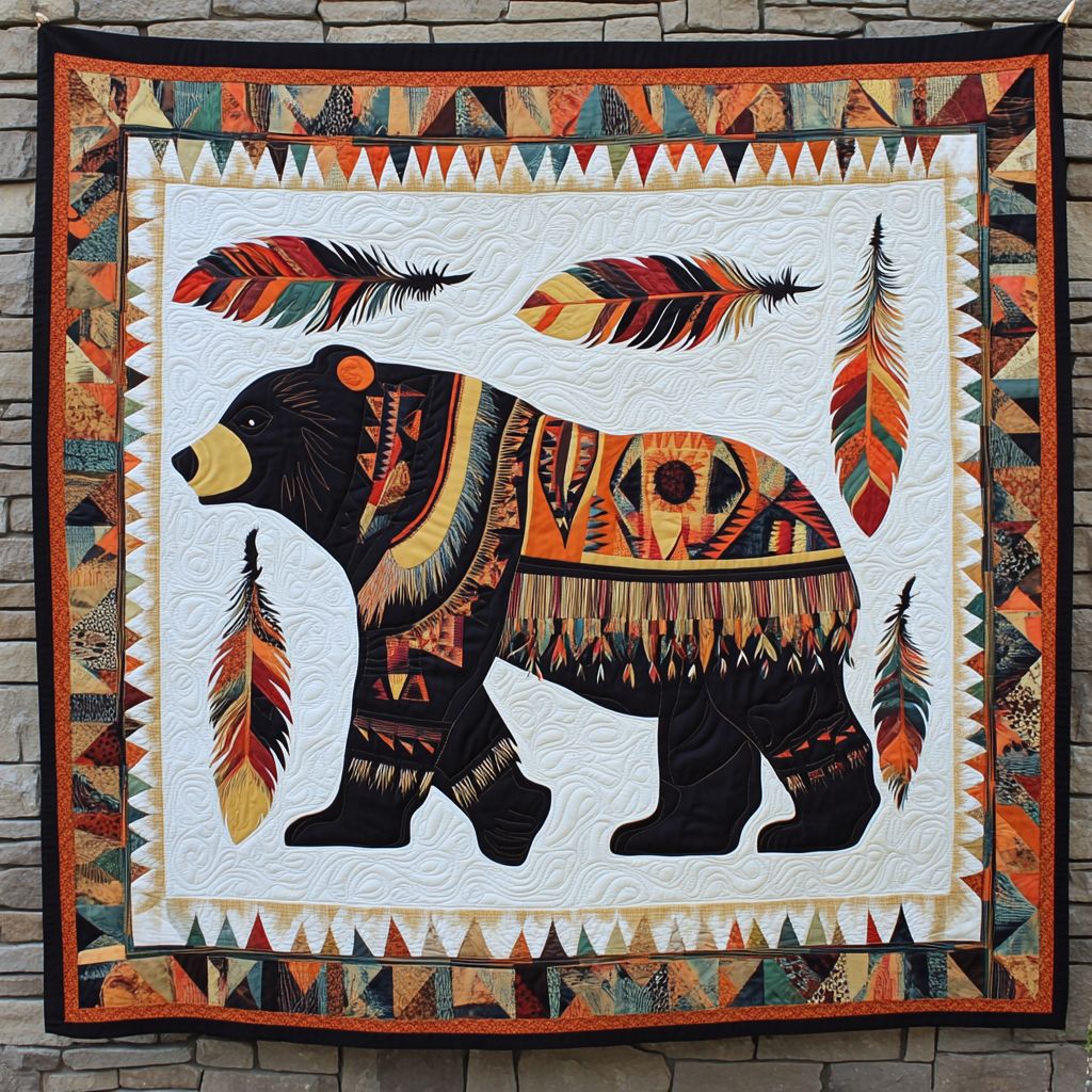 Native American Bear DAI241224516 Quilt Blanket