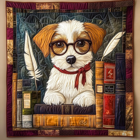 Bookish Dog DAI090125160 Quilt Blanket