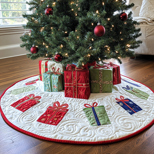 Christmas Gift DAI040924115 Quilted Tree Skirt