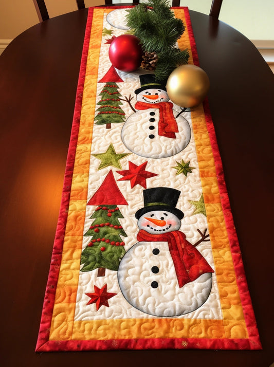 Christmas Snowman CLA16112352 Quilted Table Runner