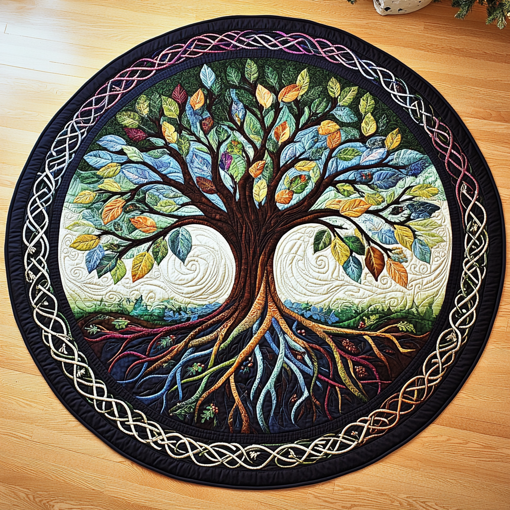 Tree Of Life TAI101224612 Quilted Tree Skirt