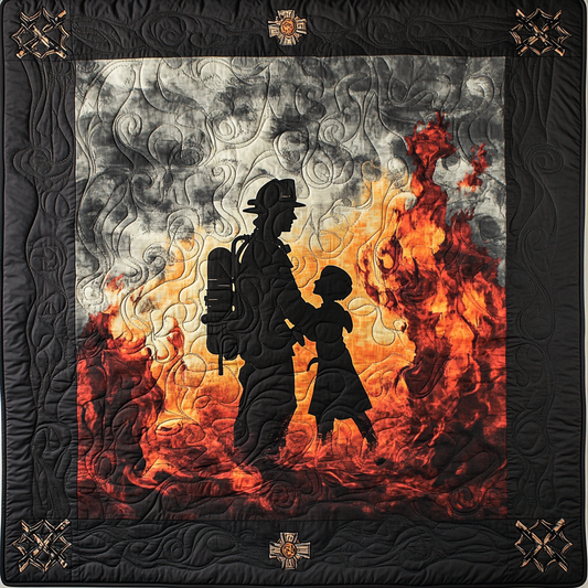 Firefighter TAI101224233 Quilt Blanket