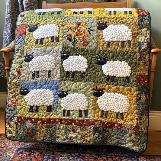 Sheep DAI010824097 Quilt Blanket