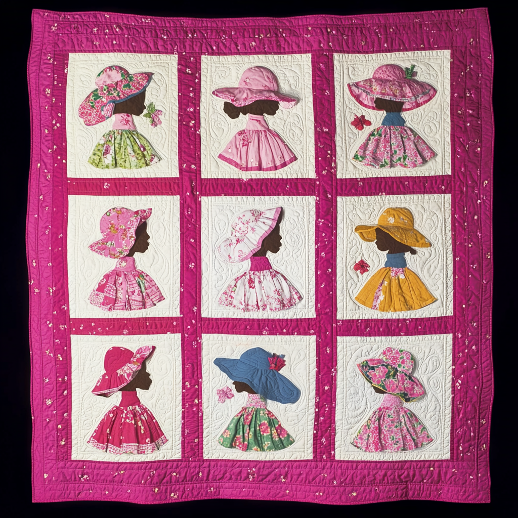 Sunbonnet Sue DAI040924253 Quilt Blanket