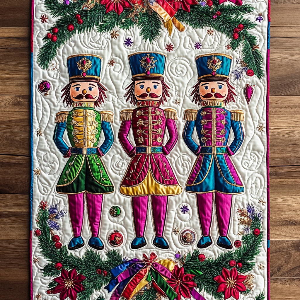 Christmas Nutcracker TAI101224569 Quilted Table Runner