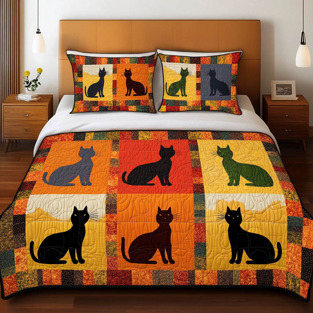 Cat DAI280824317 Quilt Bedding Set