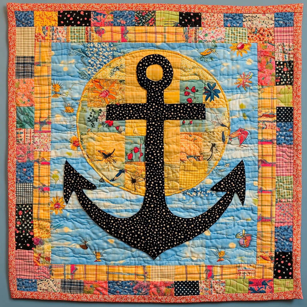 Nautical Anchor DAI25102476 Quilt Blanket Charming Favor