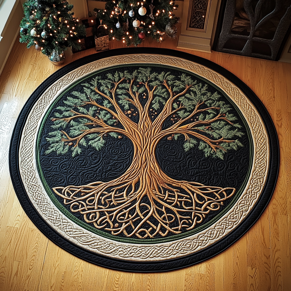 Tree Of Life TAI101224620 Quilted Tree Skirt