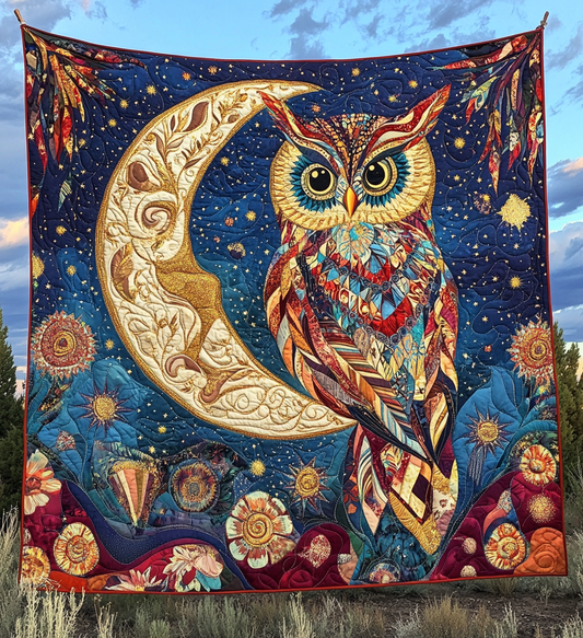 Celestial Owl DAI301224038 Quilt Blanket