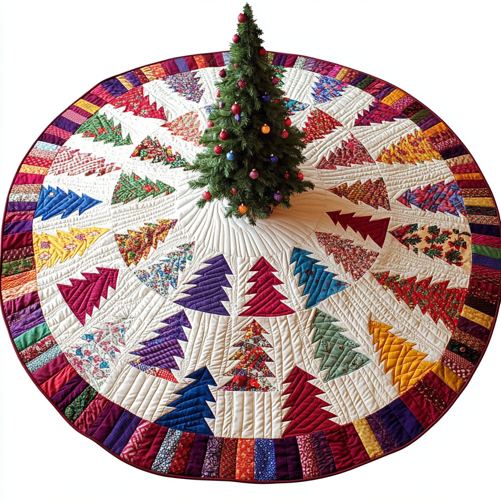 Christmas Tree DAI040924069 Quilted Tree Skirt