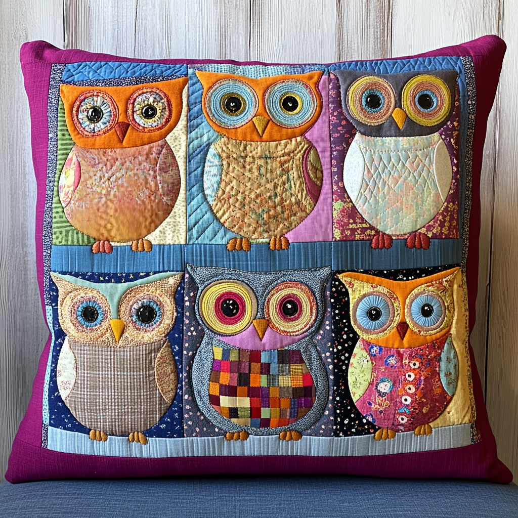 Owl DAI230924119 Quilted Pillow Case