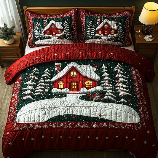 Christmas House TAI141124013 Quilt Bedding Set