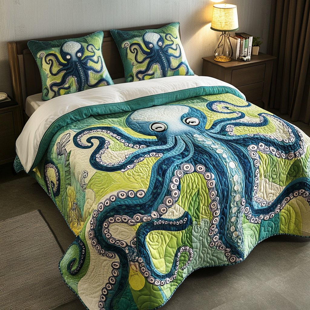 Octopus DAI150125227 Quilt Bedding Set – Charming Favor