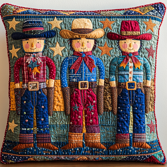 Cowboy Nutcracker DAI241224100 Quilted Pillow Case