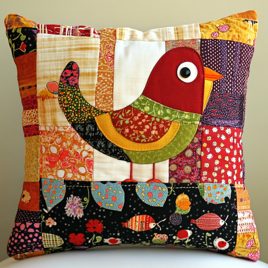 Bird TAI130824214 Quilted Pillow Case