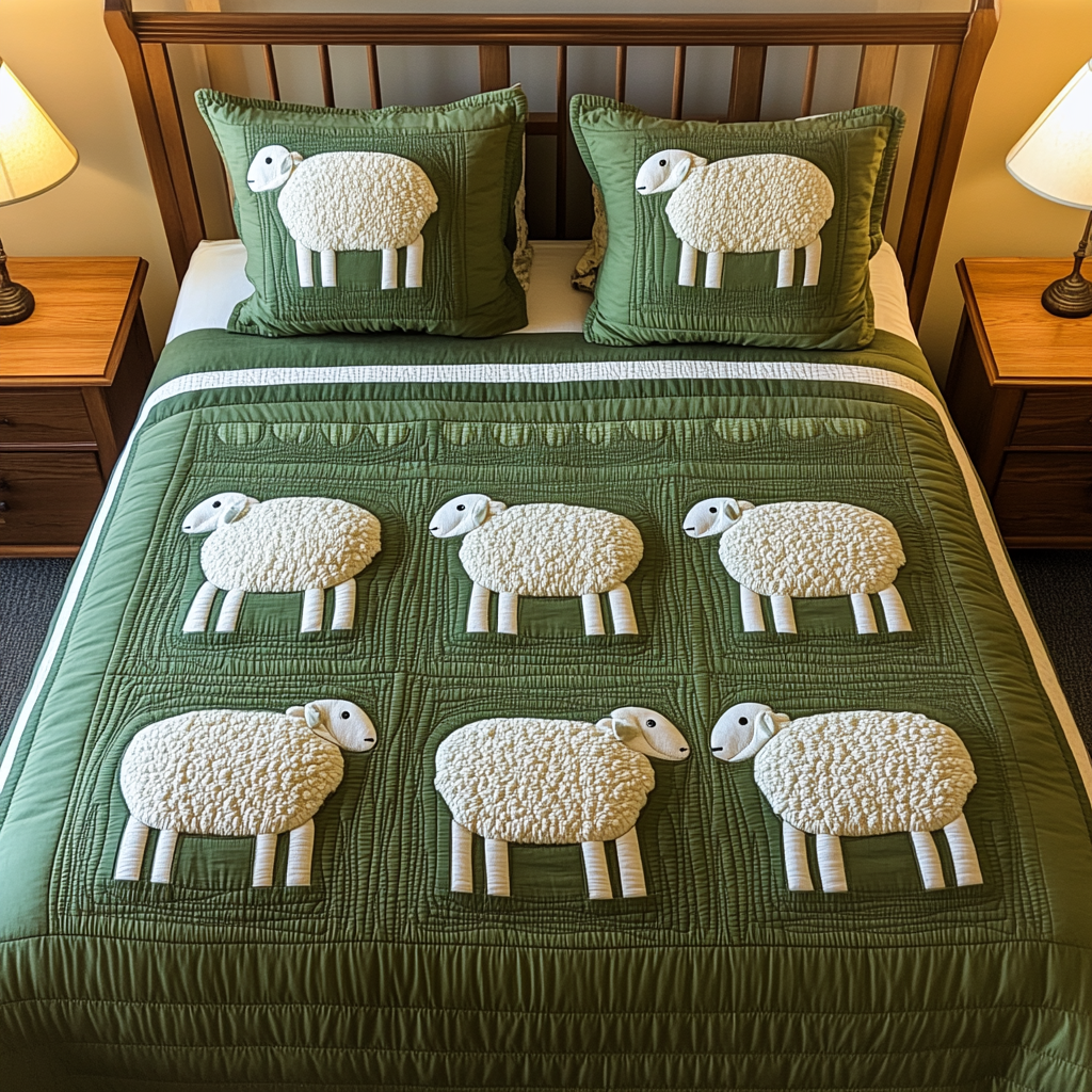 Sheep TAI111124065 Quilt Bedding Set