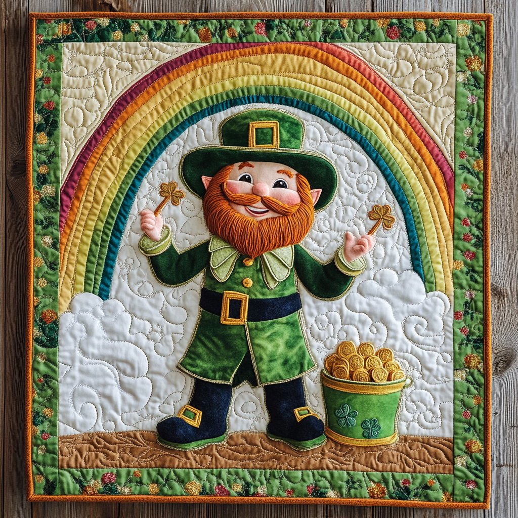 Irish Leprechaun DAI090125108 Quilt Blanket