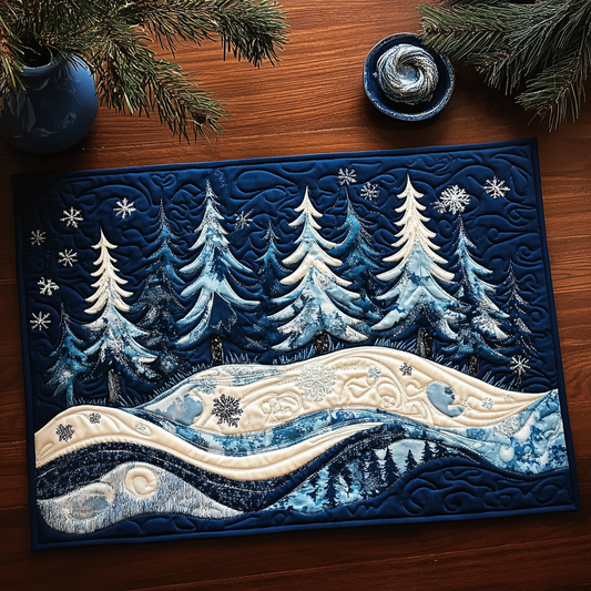 Winter Forest TAI111124297 Quilted Placemats