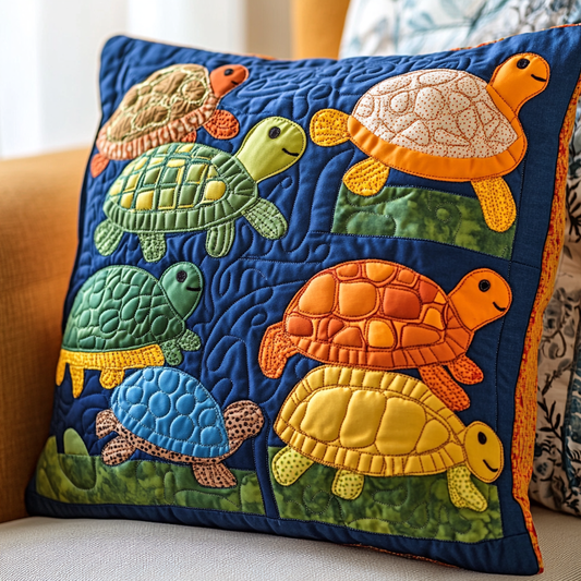 Turtle TAI111124285 Quilted Pillow Case