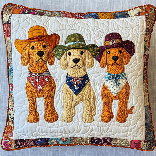 Cowboy Cavalier DAI241224122 Quilted Pillow Case