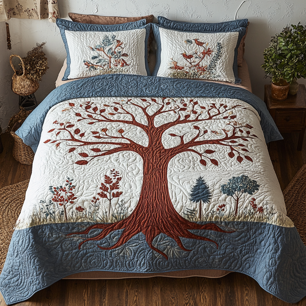 Tree Of Life TAI101224322 Quilt Bedding Set